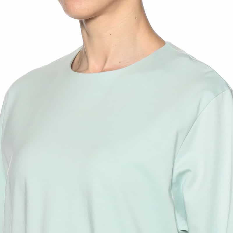 SYNE TOKYO シン トウキョウ×翁安芸氏 コラボレート 限定Iラインスエットドレス LT GREEN