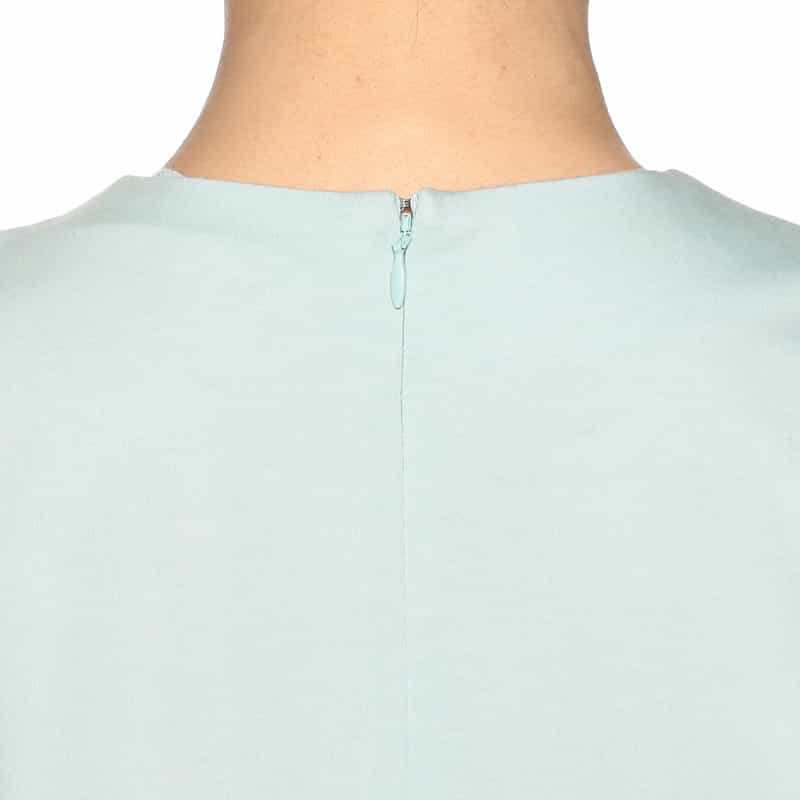 SYNE TOKYO シン トウキョウ×翁安芸氏 コラボレート 限定Iラインスエットドレス LT GREEN