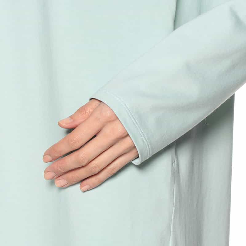 SYNE TOKYO シン トウキョウ×翁安芸氏 コラボレート 限定Iラインスエットドレス LT GREEN