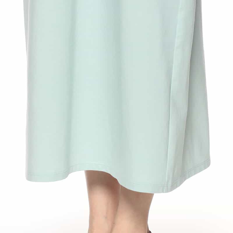 SYNE TOKYO シン トウキョウ×翁安芸氏 コラボレート 限定Iラインスエットドレス LT GREEN