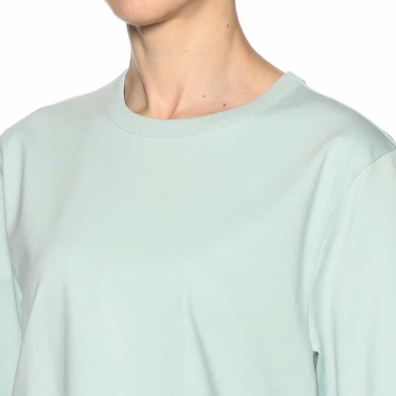 SYNE TOKYO シン トウキョウ×翁安芸氏 コラボレート 限定フリルヘムプルオーバー LT GREEN