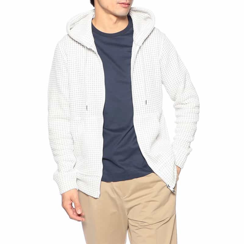 SEA GREEN SEA GREEN<シーグリーン>バーニーズ ニューヨーク限定オニワッフルパーカー IVORY