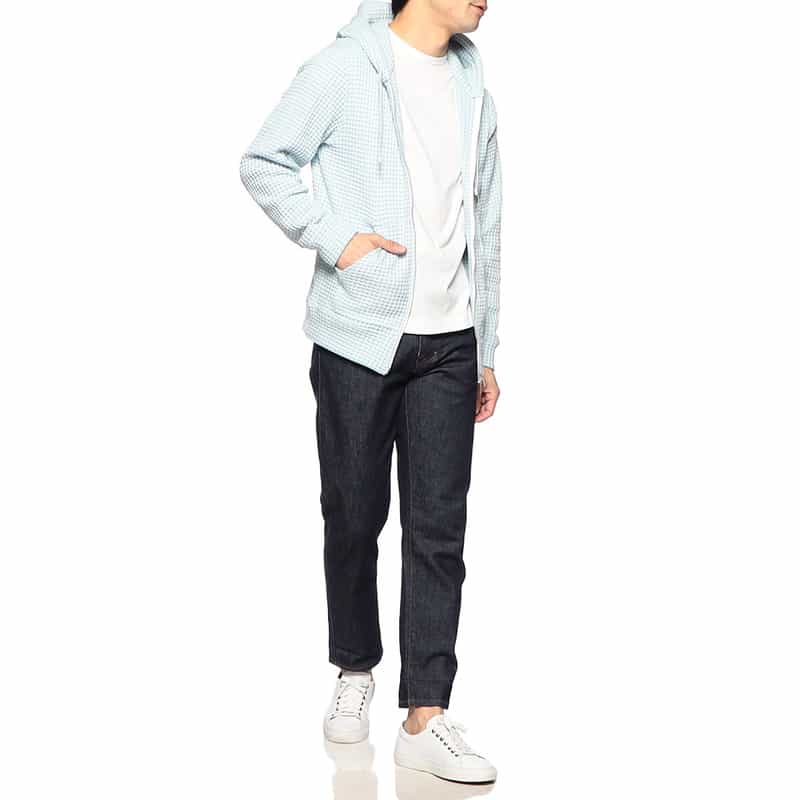 SEA GREEN SEA GREEN<シーグリーン>バーニーズ ニューヨーク限定オニワッフルパーカー LIGHT BLUE