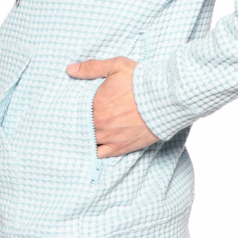 SEA GREEN SEA GREEN<シーグリーン>バーニーズ ニューヨーク限定オニワッフルパーカー LIGHT BLUE