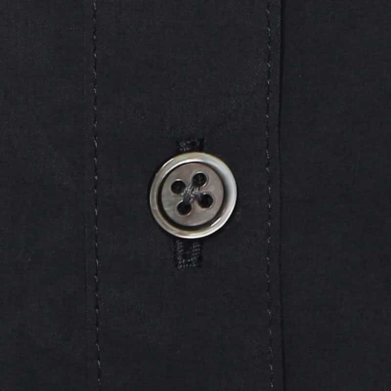 BARNEYS NEW YORK ウォッシャブル ボウタイ付きバンドカラーブラウス NAVY