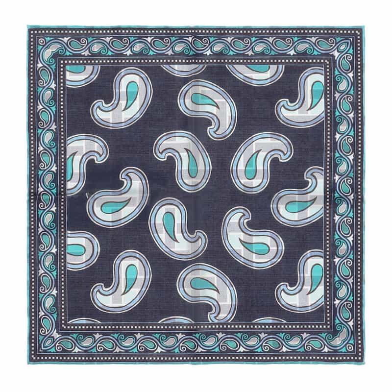 SEAWARD&STEARN リバーシブルポケットチーフ NAVY