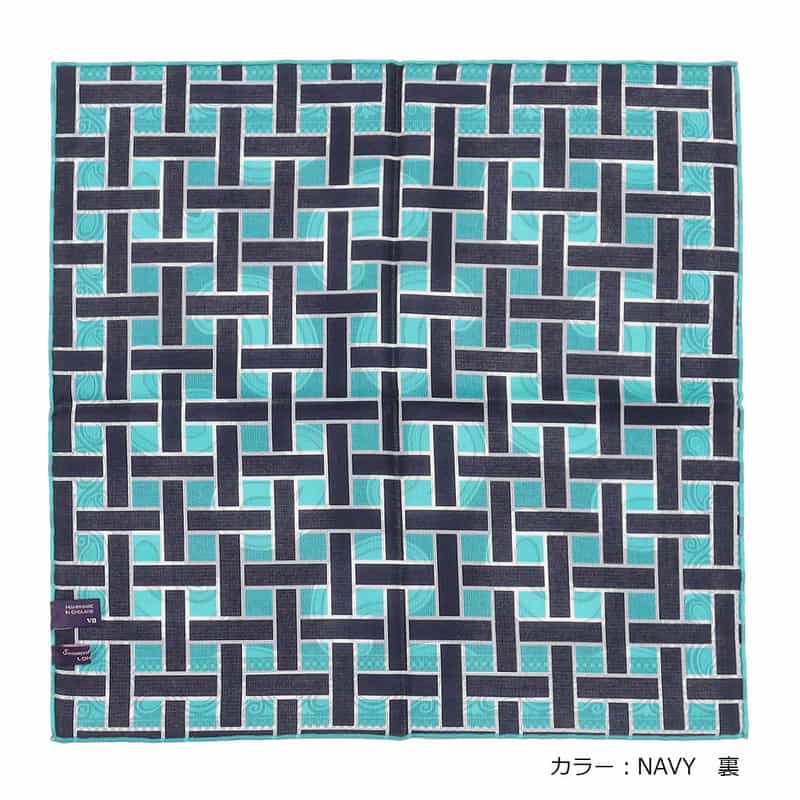 SEAWARD&STEARN リバーシブルポケットチーフ NAVY