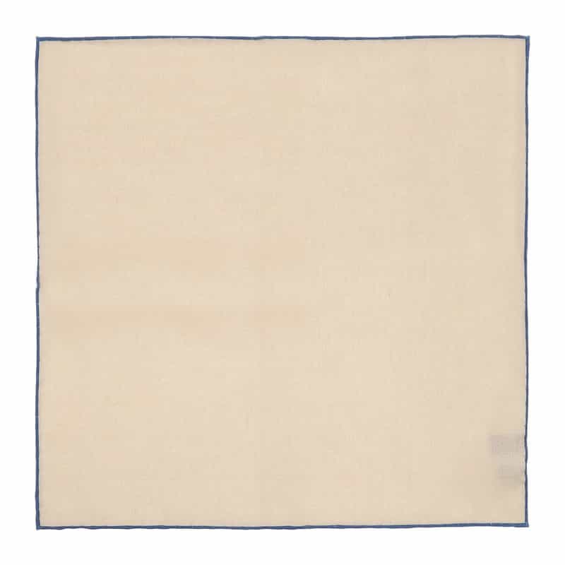 SEAWARD＆STEARN リバーシブルポケットチーフ WHITE