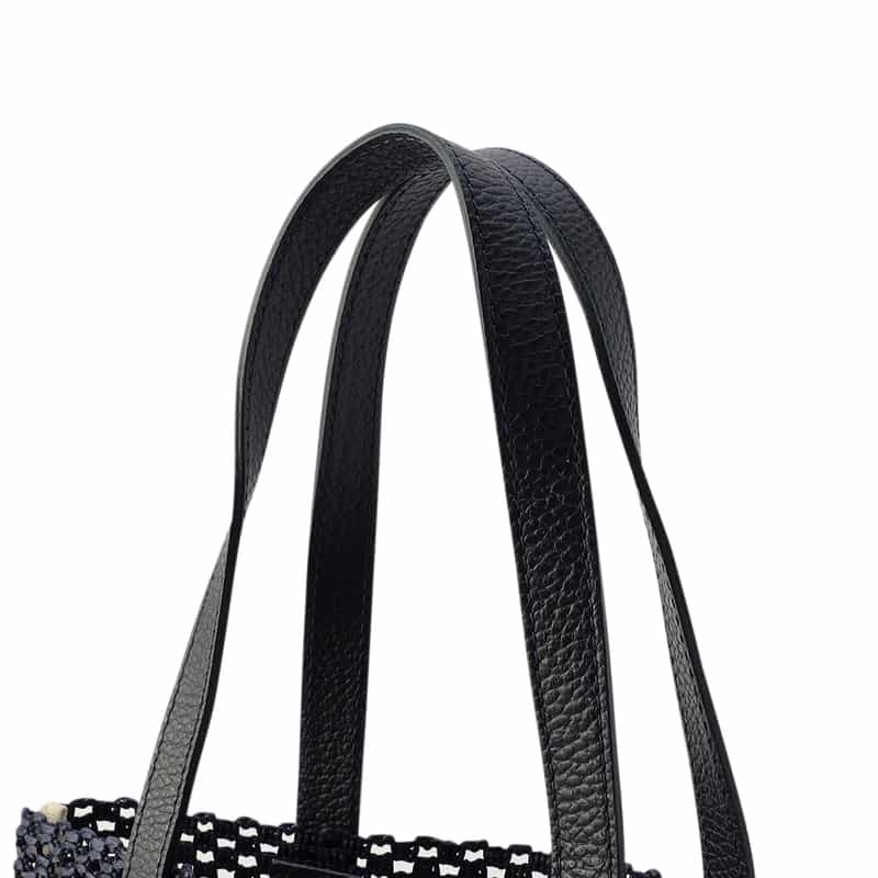 BARNEYS NEW YORK メッシュ ボーダートートバッグ BLUE