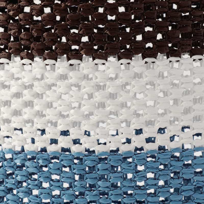 BARNEYS NEW YORK メッシュ ボーダートートバッグ BLUE