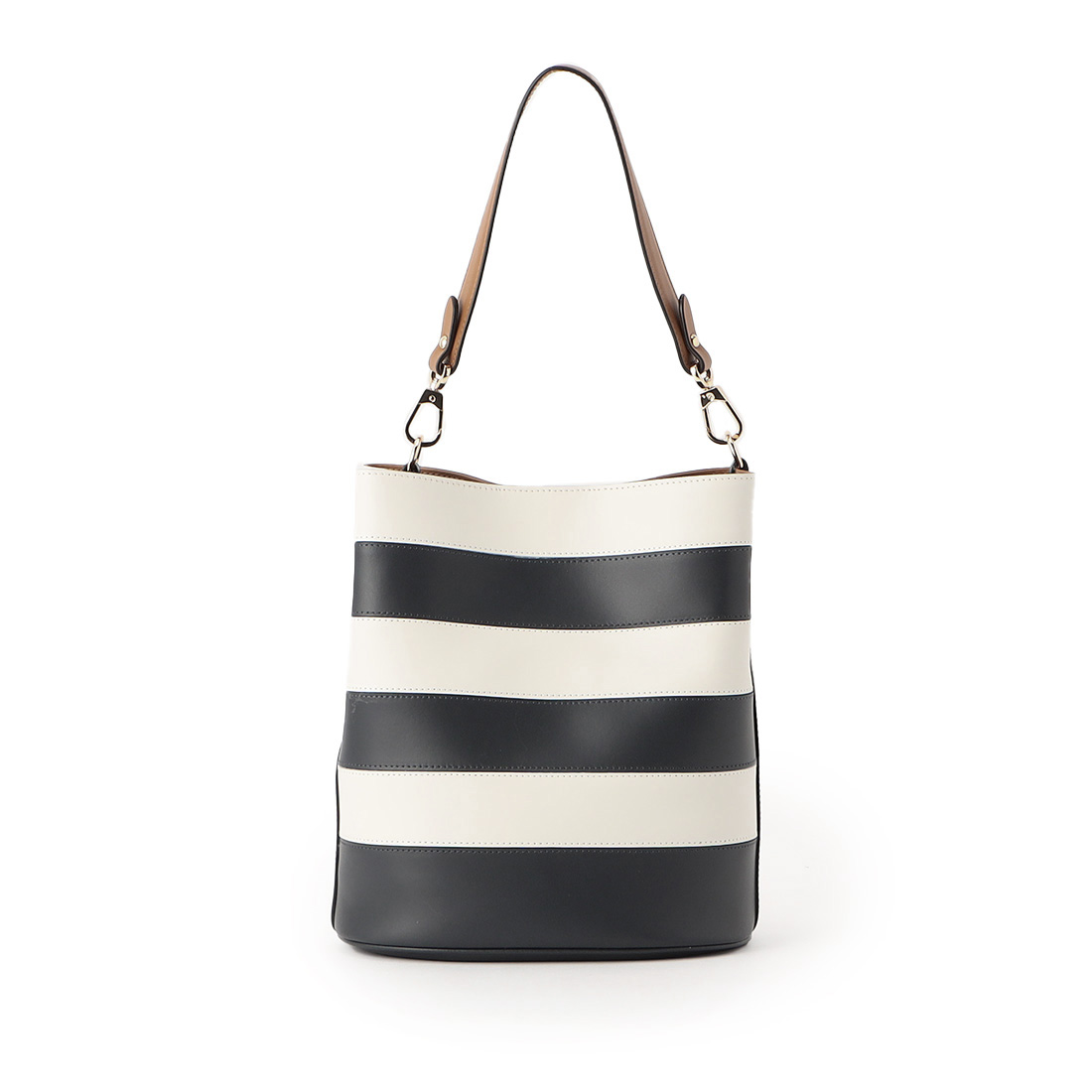 ボーダー ワンハンドルトートバッグ