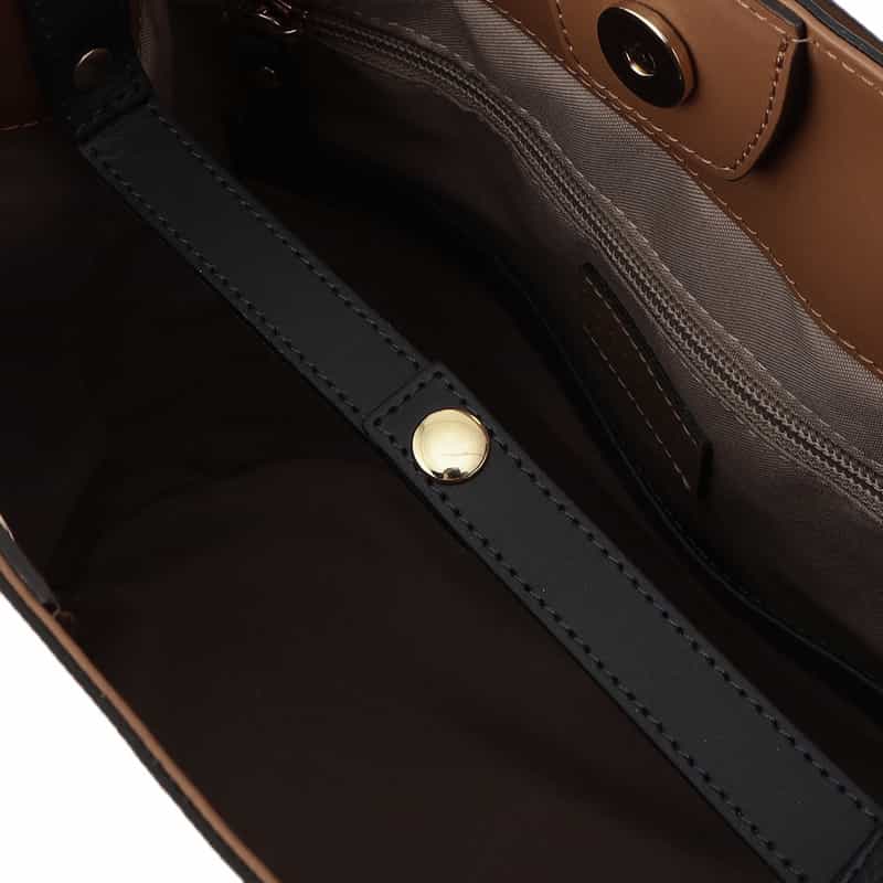 BARNEYS NEW YORK ボーダー ワンハンドルトートバッグ NAVY