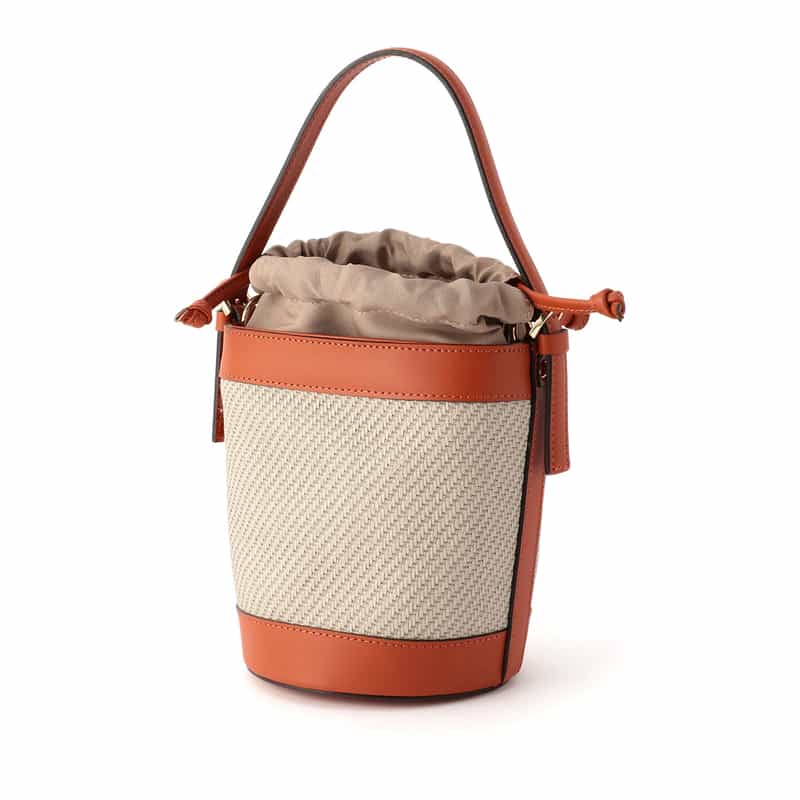 BARNEYS NEW YORK 2WAY バスケットバッグ ORANGE