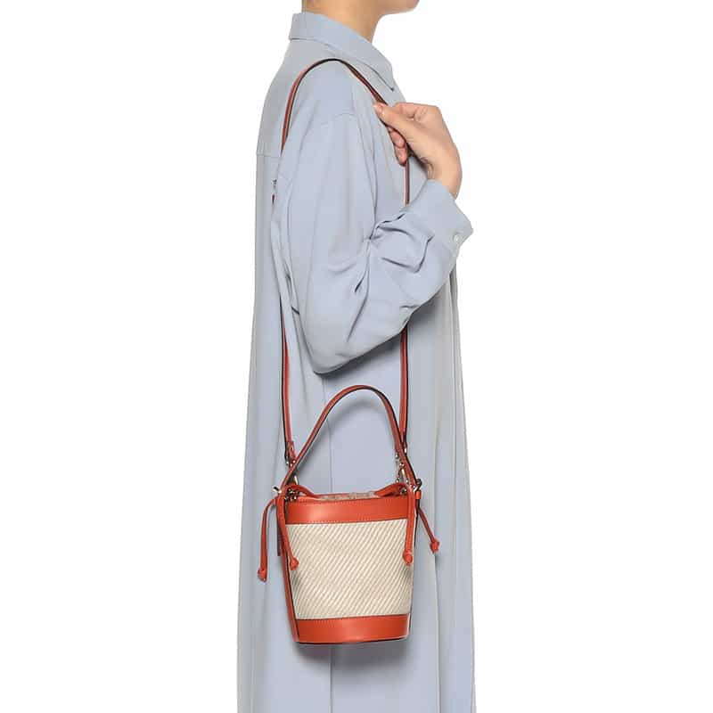 BARNEYS NEW YORK 2WAY バスケットバッグ ORANGE