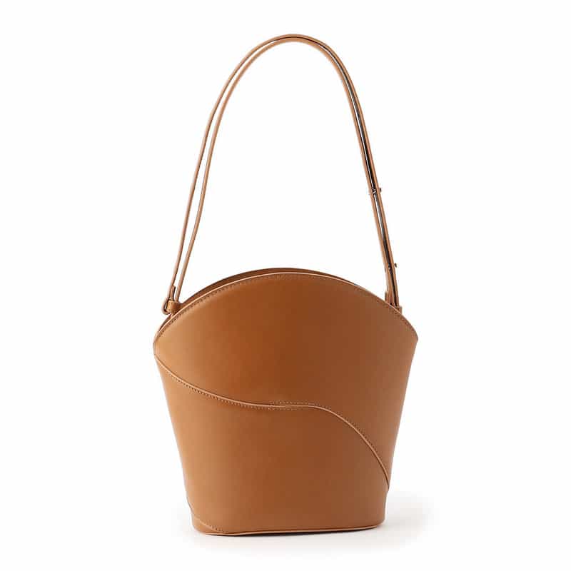 MAEDEN ジップ ショルダーバッグ BROWN