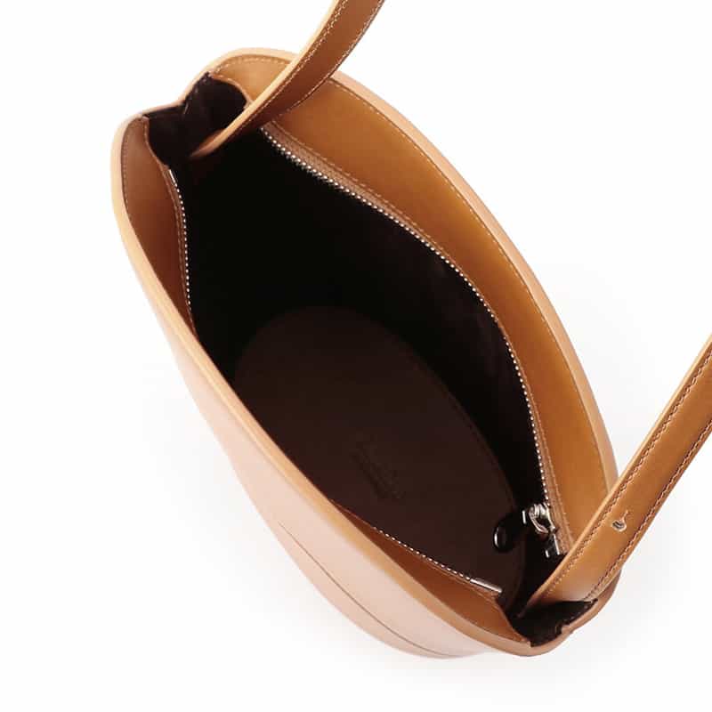 MAEDEN ジップ ショルダーバッグ BROWN