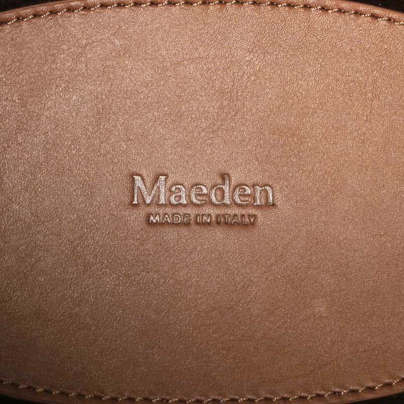 MAEDEN ジップ ショルダーバッグ BROWN
