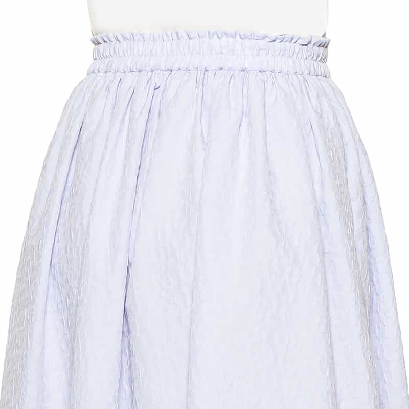 BARNEYS NEW YORK ウォッシャブル ジャカードロングスカート LIGHT BLUE