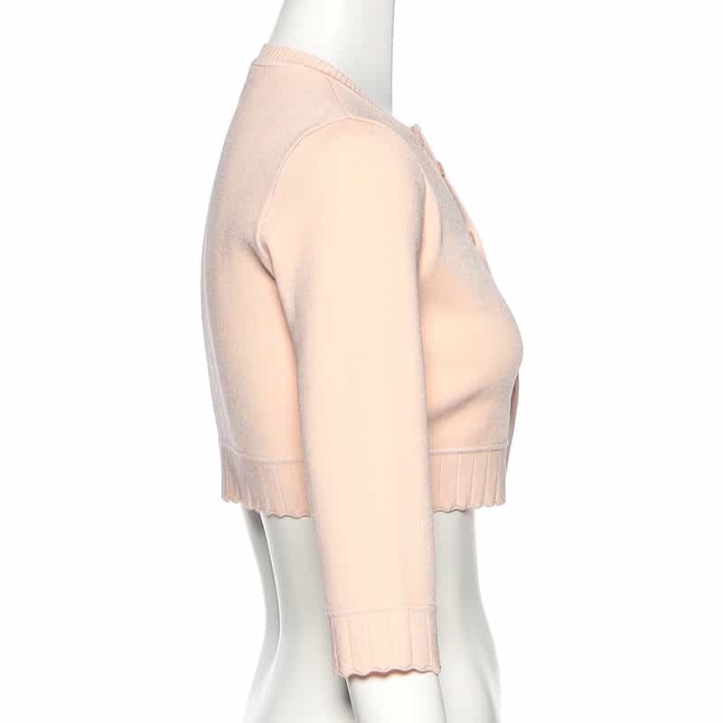 VICTORIA BECKHAM クロップド ニットカーディガン PINK