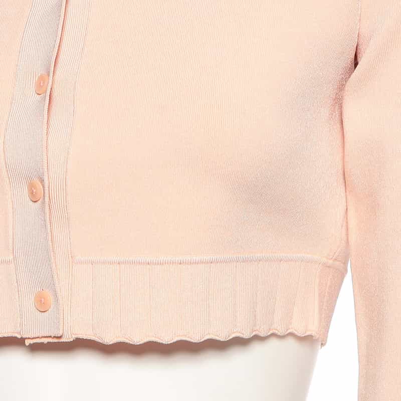 VICTORIA BECKHAM クロップド ニットカーディガン PINK