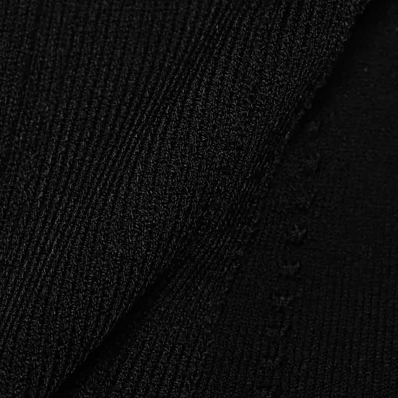 VICTORIA BECKHAM スカラップトリム クロップドニットタンクトップ BLACK