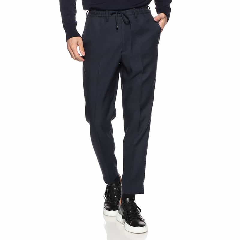 MR.OLIVE イージースラックスパンツ NAVY