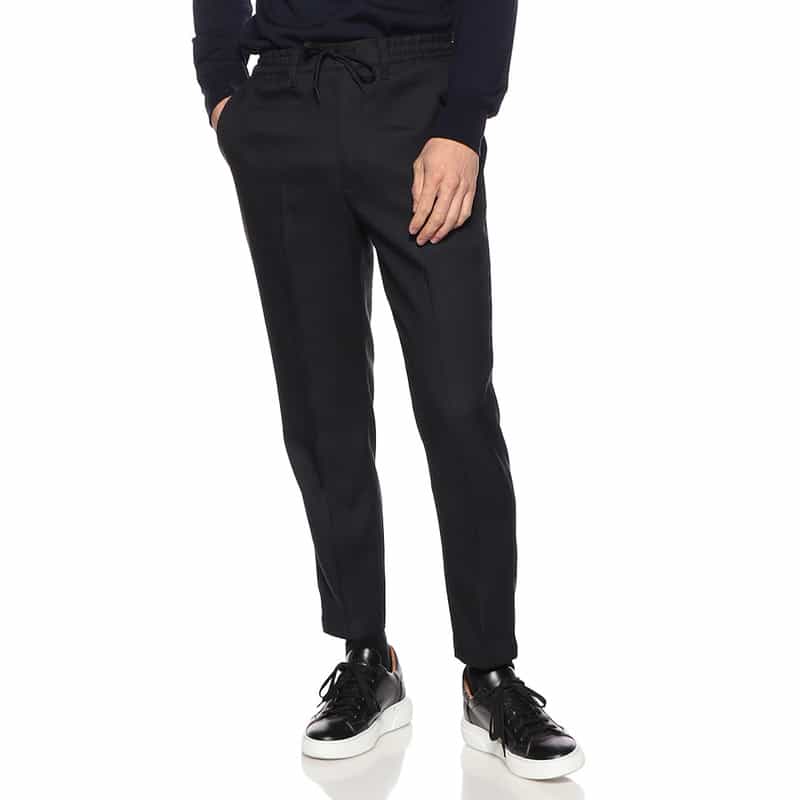 MR.OLIVE イージースラックスパンツ BLACK