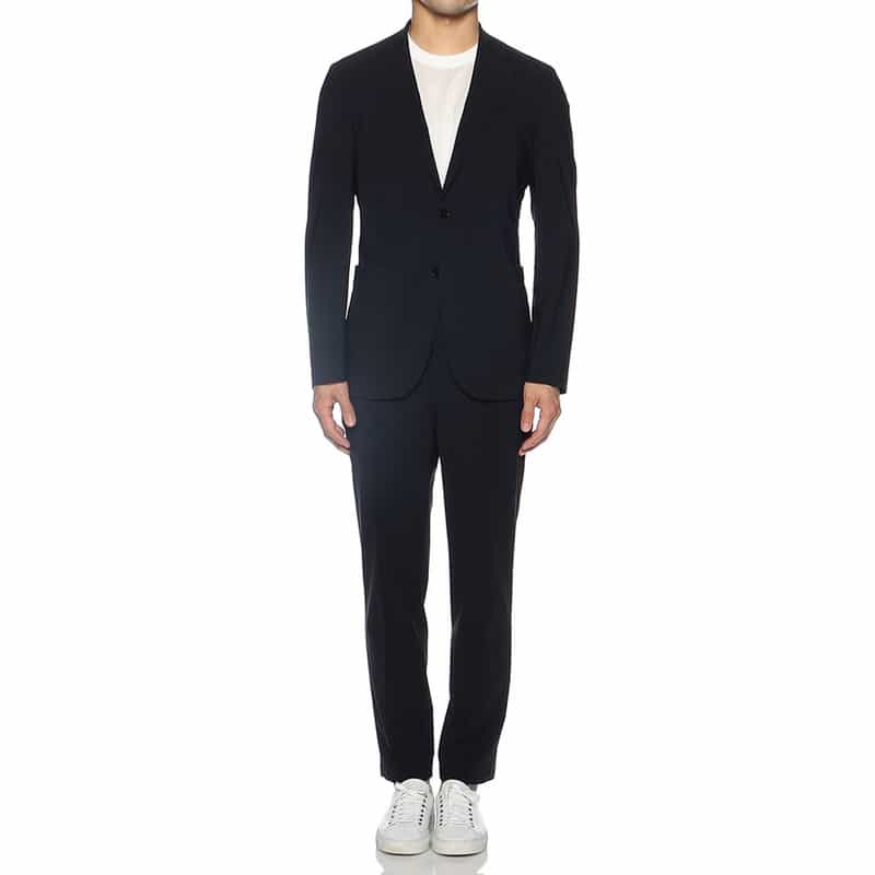 BARNEYS NEW YORK セットアップナイロンストレッチジャケット NAVY