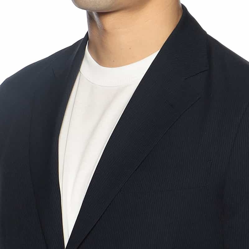 BARNEYS NEW YORK セットアップシアサッカージャケット NAVY