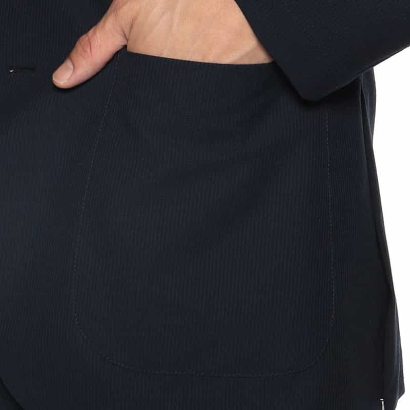 BARNEYS NEW YORK セットアップシアサッカージャケット NAVY