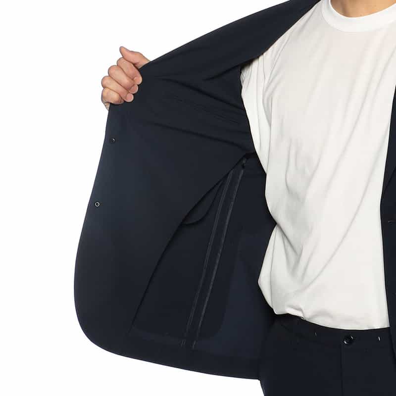 BARNEYS NEW YORK セットアップシアサッカージャケット NAVY