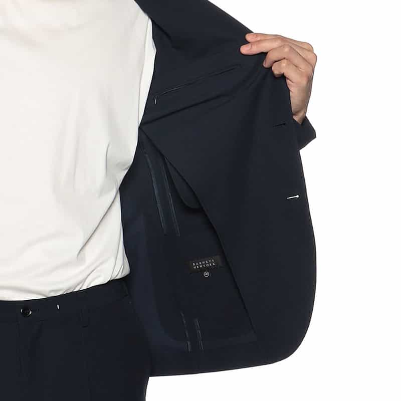 BARNEYS NEW YORK セットアップシアサッカージャケット NAVY