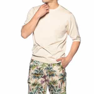 シルクニットTシャツ