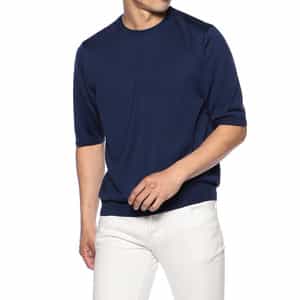 シルクニットTシャツ