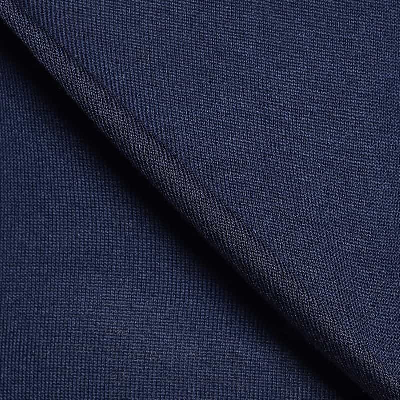 BARNEYS NEW YORK シルクニットTシャツ NAVY