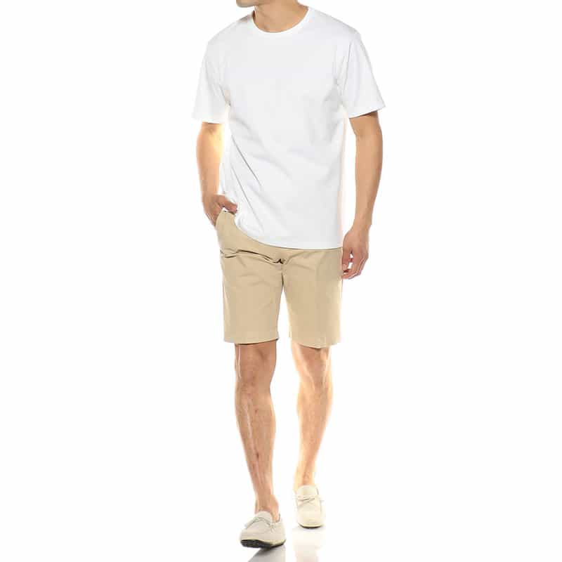 BARNEYS NEW YORK クルーネックカットソー （ALBINI社製生地使用） WHITE