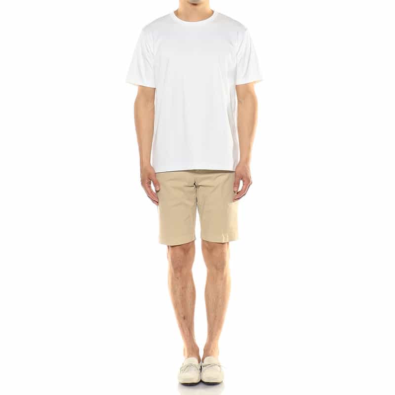 BARNEYS NEW YORK クルーネックカットソー （ALBINI社製生地使用） WHITE