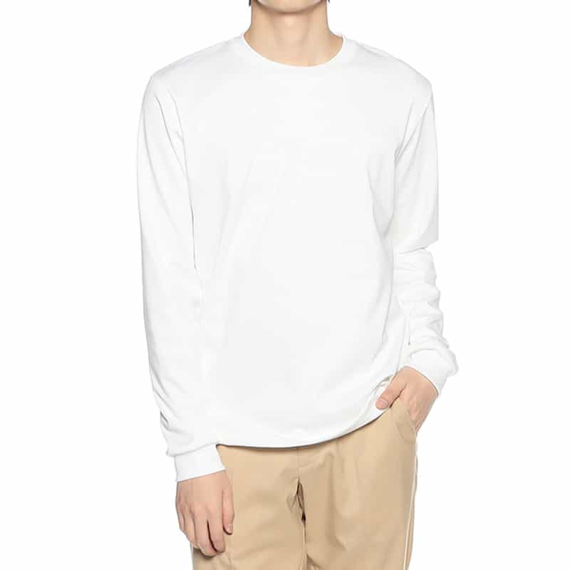 BARNEYS NEW YORK ロングスリーブカットソー （アルビニ社製コットン使用） WHITE