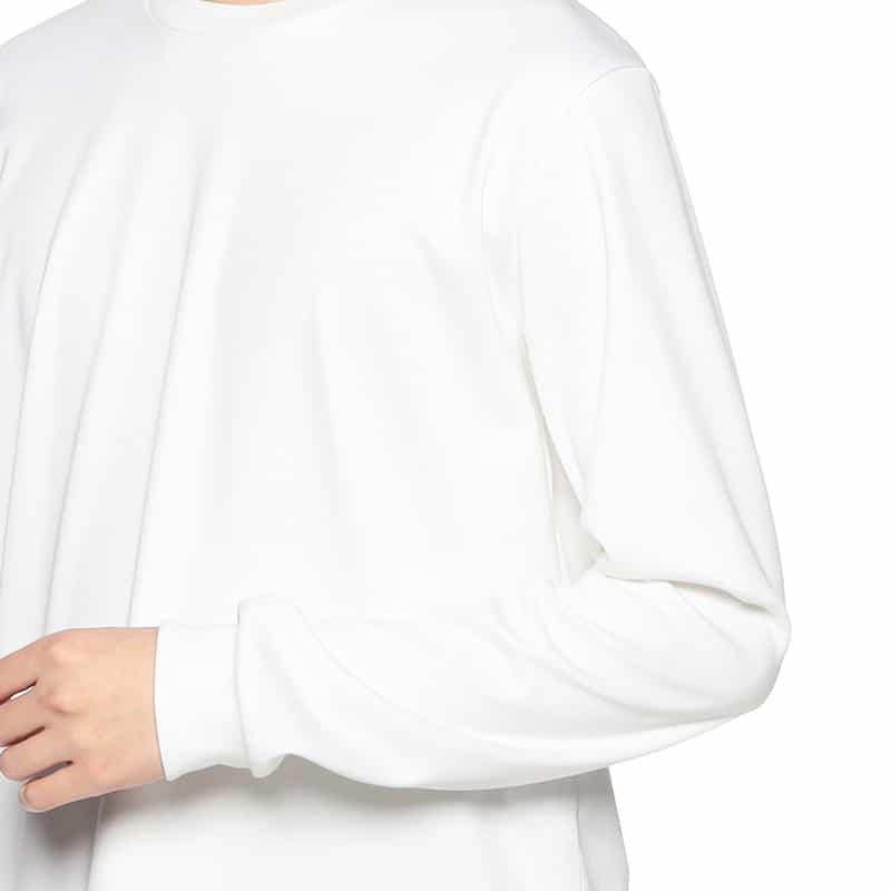 BARNEYS NEW YORK ロングスリーブカットソー (アルビニ社製コットン使用) WHITE