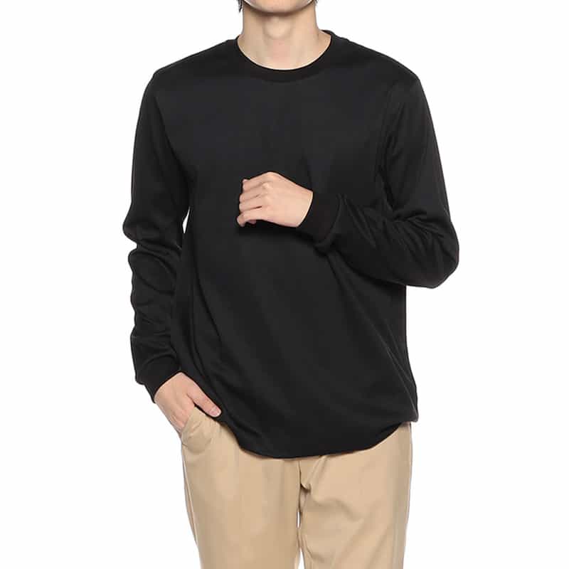 BARNEYS NEW YORK ロングスリーブカットソー (アルビニ社製コットン使用) BLACK