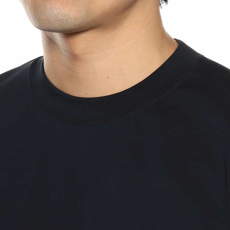 BARNEYS NEW YORK クルーネックカットソー （ALBINI社製生地使用） NAVY