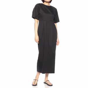 限定バックリボン バレルスリーブドレス