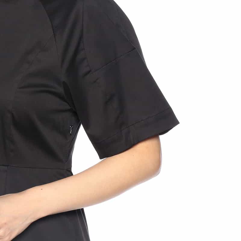 SAYAKADAVIS 限定バックリボン バレルスリーブドレス BLACK