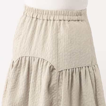 バーニーズニューヨーク　BARNEYS NEW YORKジャガードフレアスカート オンラインストア限定 フクレジャガードスカート（2218523