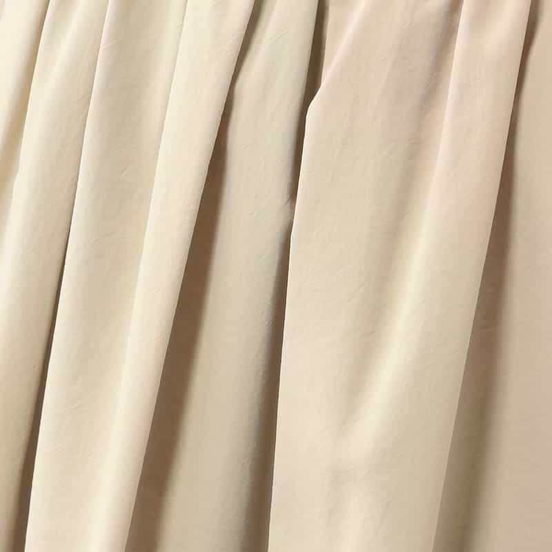 BARNEYS NEW YORK ウォッシャブル サイドドレープギャザースカート BEIGE