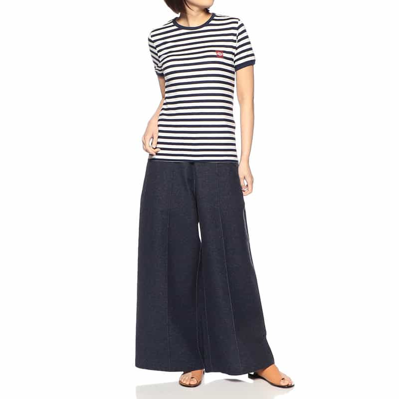 COGTHEBIGSMOKE ウエストゴム ワイドパンツ NAVY