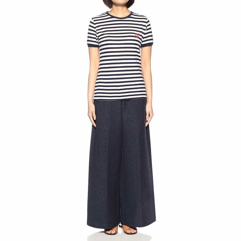 COGTHEBIGSMOKE ウエストゴム ワイドパンツ NAVY