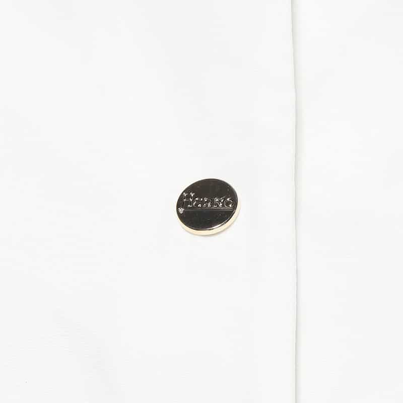 HERNO ロングフレアドレスコート WHITE