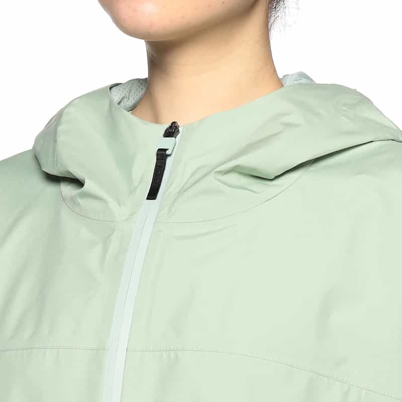 HERNO フーデッド ティアードショートコート LIGHT GREEN