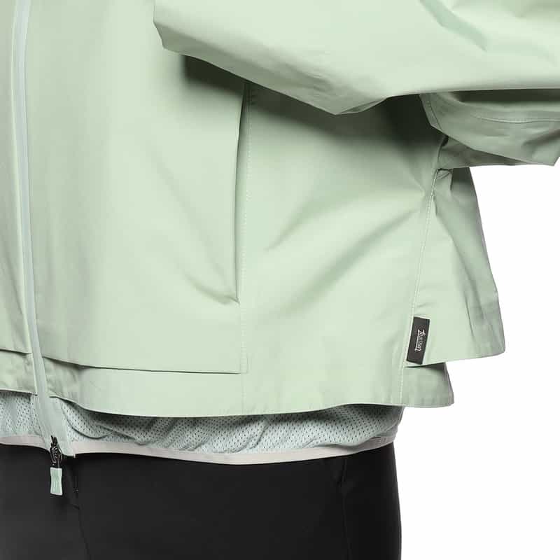 HERNO フーデッド ティアードショートコート LIGHT GREEN